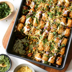 Samosa Chaatdish (indian Tater Tot Hotdish)