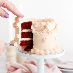 Small Batch Red Velvet Cake With Cream Cheese Frosting