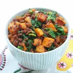 Chorizo, Kale &amp; Sweet Potato Hash