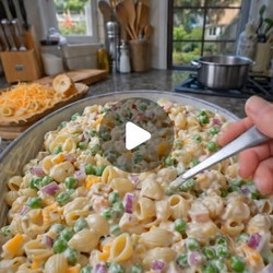 Creamy Pea Pasta Salad