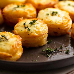 Cheesy Potato Gratin Stacks (muffin Tin)