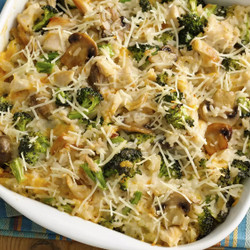 Cheesy Chicken, Broccoli And Rice Casserole
