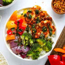 Halloumi Rice Bowls