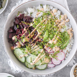 Beet Poke Bowls