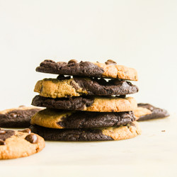Chocolate Peanut Butter Cookies (eggless)