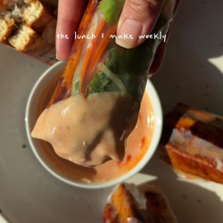 Bang Bang Tofu Rice Paper Rolls