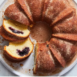 One-Bowl Jam Doughnut Cake