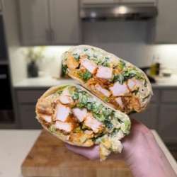 Vodka Parmesan Crispy Chicken Caesar Wrap