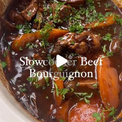 Slowcooker Beef Bourguignon