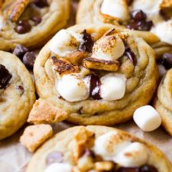 Toasted S'more Chocolate Chip Cookies