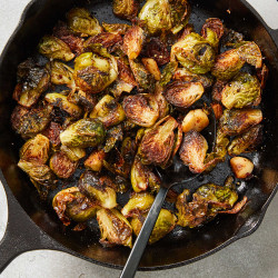 Roasted Brussels Sprouts With Garlic