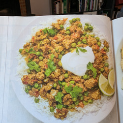 Keema with Peas and Rice
