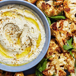 Za'atar Roasted Cauliflower With Herb Whipped Feta
