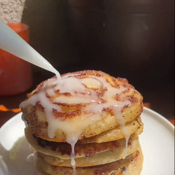 Cinnamon Roll Pancakes