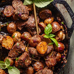 Garlic Butter Steak And Potatoes