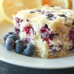 Easy Lemon Blueberry Breakfast Cake