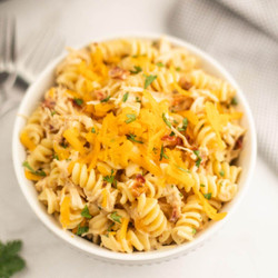 Crock Pot Bacon Ranch Chicken Pasta