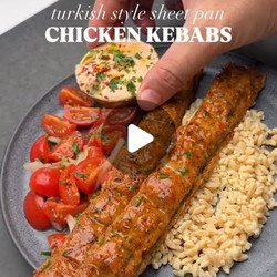 Sheet Pan Chicken Adana-style Kebabs