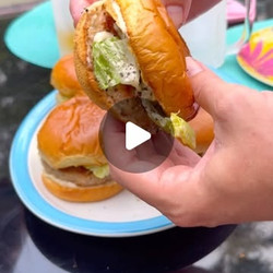 Lemon Pepper Chicken Caesar Burgers