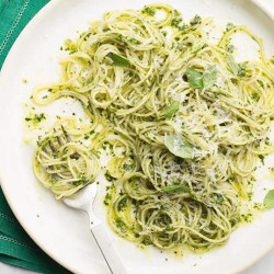 Angel Hair Pasta With Pesto