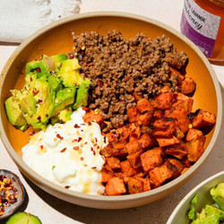 Viral Sweet Potato Ground Beef Bowl