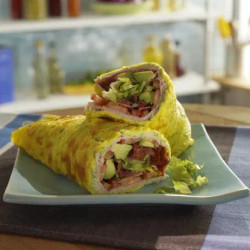 Turkey Club Cottage Cheese Wrap apps brunch