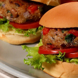 Blackeye Pea Burger Shooters