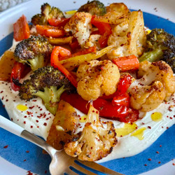 Garlic Roasted Vegetables With Whipped Feta