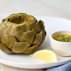 Easy Steamed Artichokes With Tarragon Butter