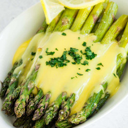 Roasted Asparagus With Hollandaise Sauce