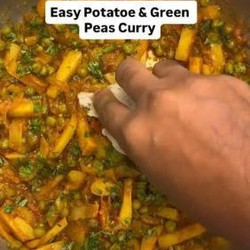 Easy Potatoes And Green Pea Curry