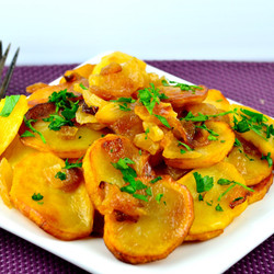 Fried Potatoes And Onions