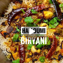 Halloumi Biryani