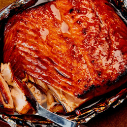 Hot Honey–glazed Salmon