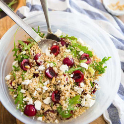 Sweet Cherry Bulgur Salad