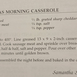 Christmas Morning Casserole