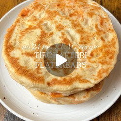Spicy Feta Stuffed Greek Flatbread (tirokafteri)