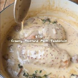 Cocotte & Chill 🍷 – 09/10 Creamy Mustard Pork Tenderloin