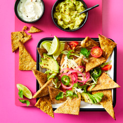 Loaded Falafel Nachos