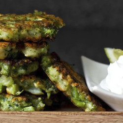 Broccoli Parmesan Fritters