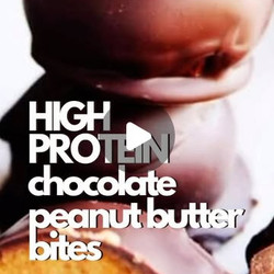 3 Ingredient High Protein Chocolate Peanut Butter Reese's Bites