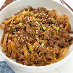 Mongolian Ground Beef Noodles
