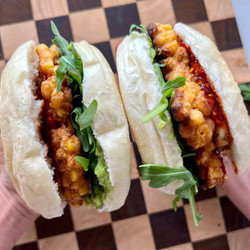 Corn Fritter burgers