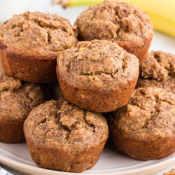Super-moist Vegan Banana Bread Muffins Recipe