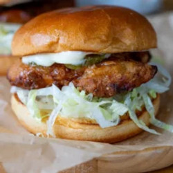 Hot Honey Crunch Chicken Burger