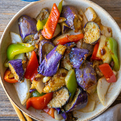 Dou Ban Jiang Eggplant Stir-fry