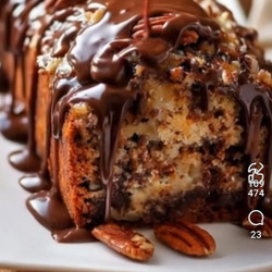 German chocolate pecan pound cake