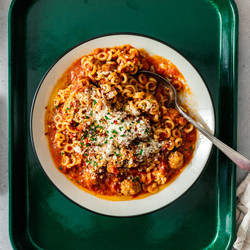 Homemade Spaghettios With Mini Meatballs Recipe