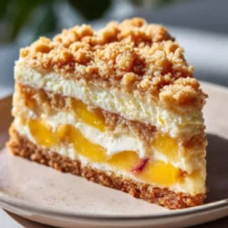 Peach Cobbler Cheesecake Bliss