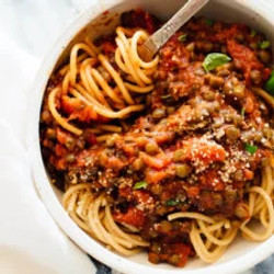 Hearty Spaghetti With Lentils &amp; Marinara